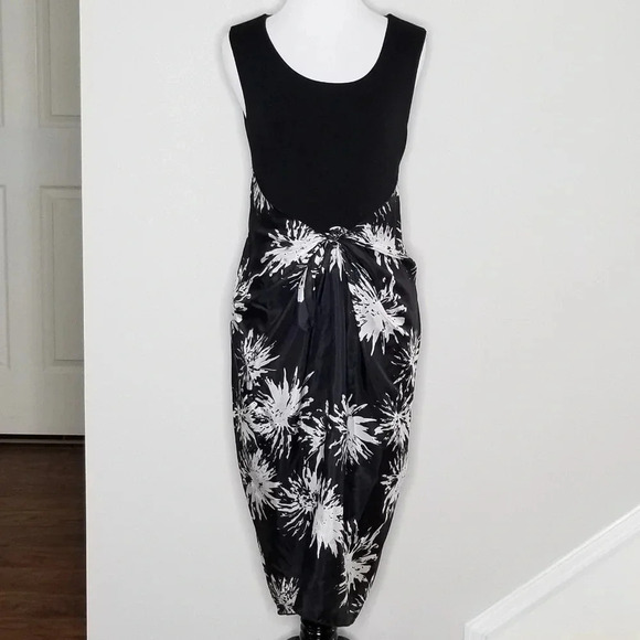 NWT Bailey 44 Black Silk Tie Waist Dress S - Picture 2 of 7